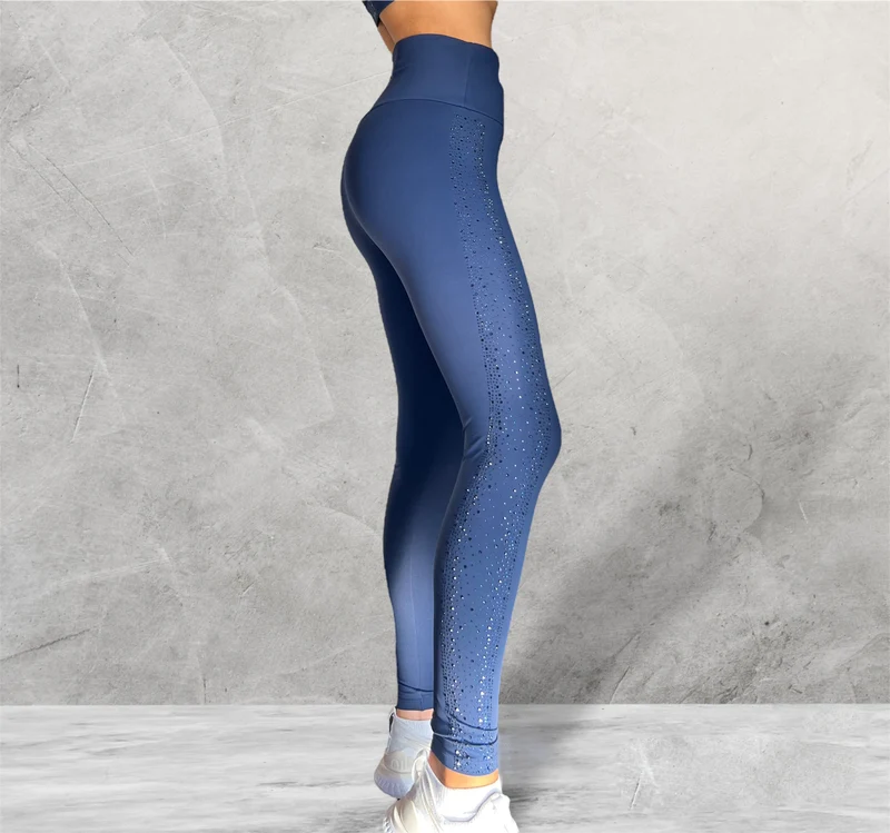 LUXEIT DIAMOND™ Navy Blue High-Waisted Leggings