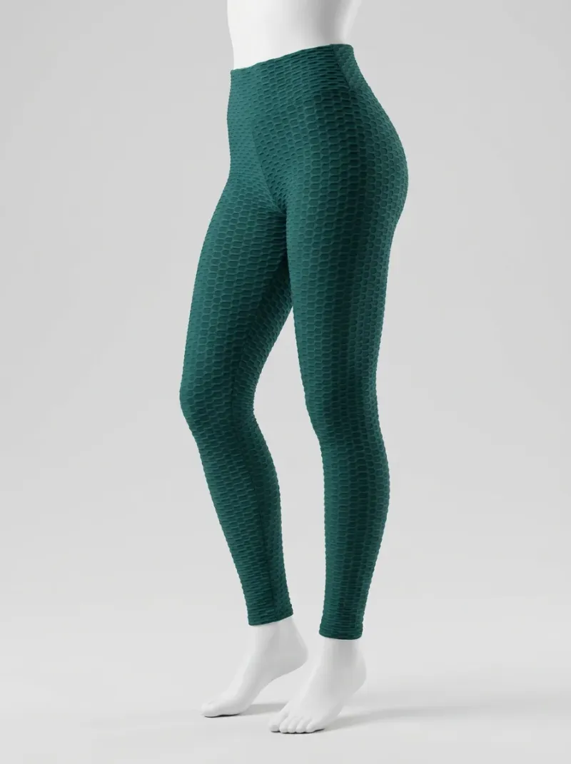 Legging taille haute polyester alvéolé sport fessier