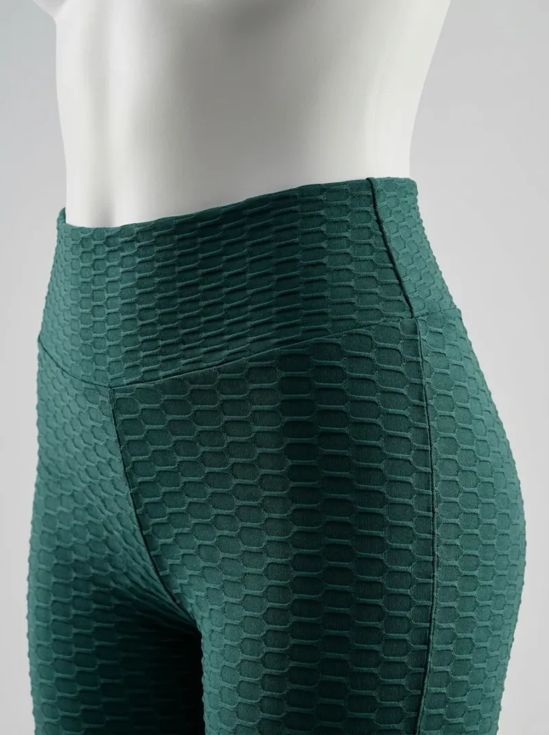 Legging taille haute polyester alvéolé sport fessier