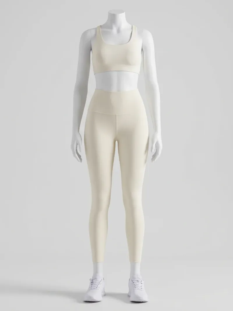 Legging taille haute amincissant nylon sport compression femme