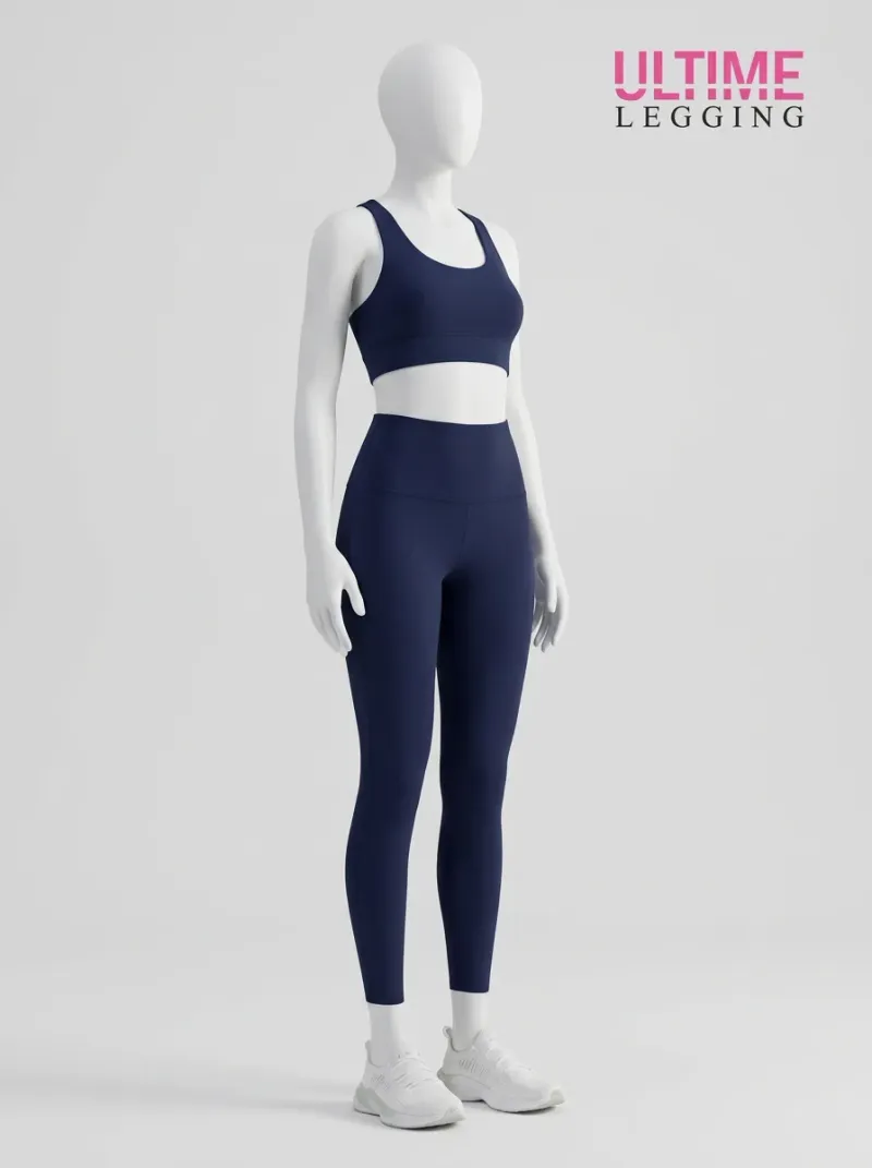 Legging taille haute amincissant nylon sport compression femme