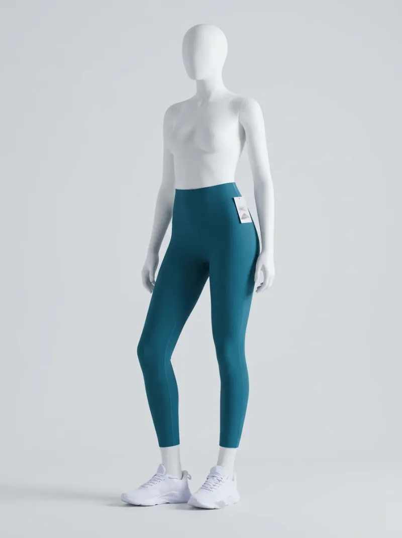 Legging taille haute amincissant nylon sport compression femme
