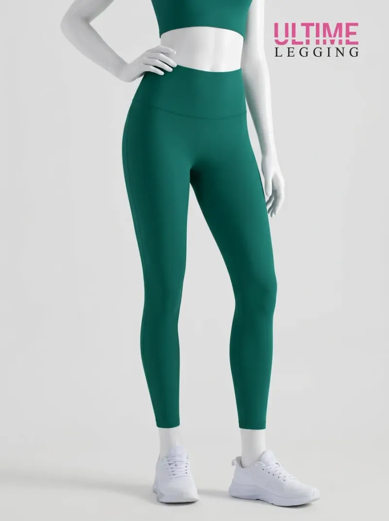 Legging taille haute amincissant nylon sport compression femme