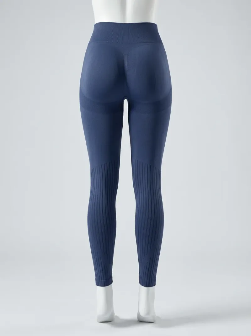 Legging taille haute nylon fitness galbant sans couture