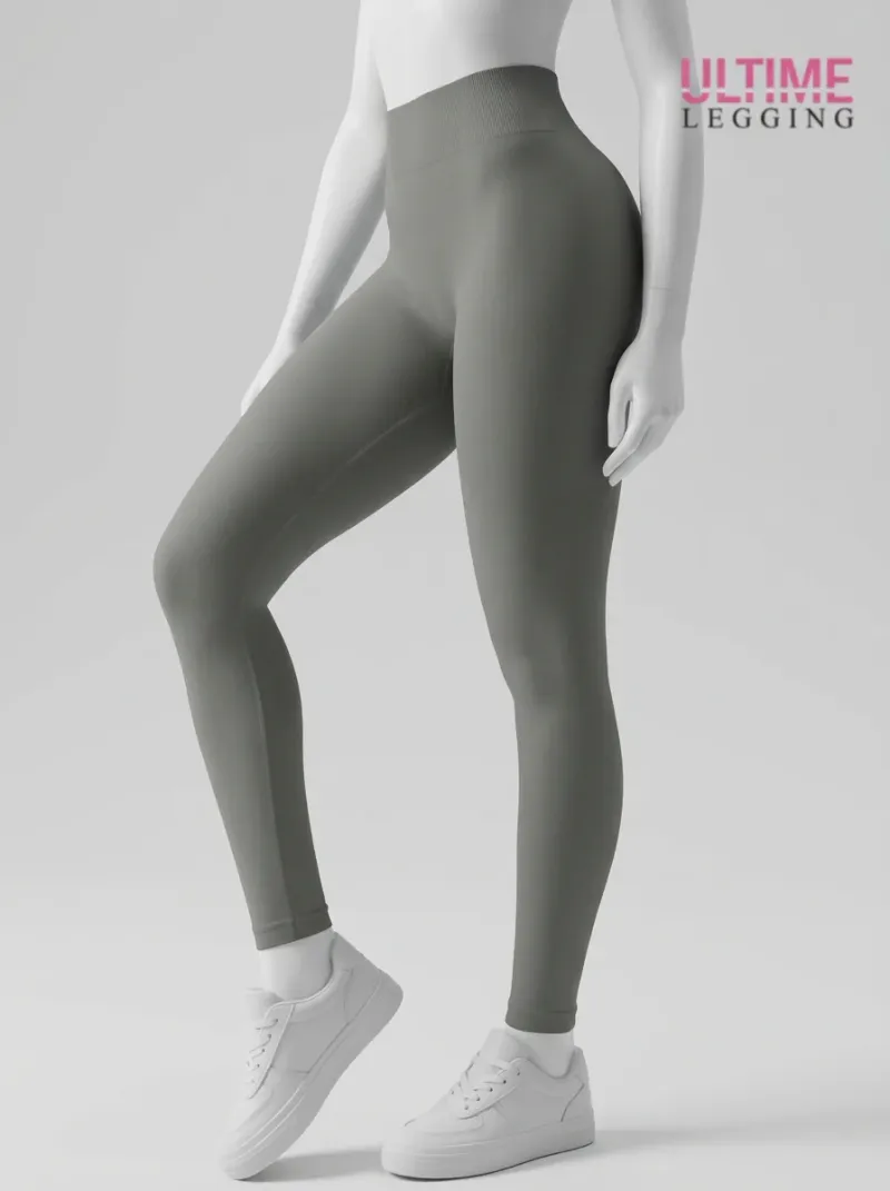 Legging taille haute nylon anti-cellulite gainant sport
