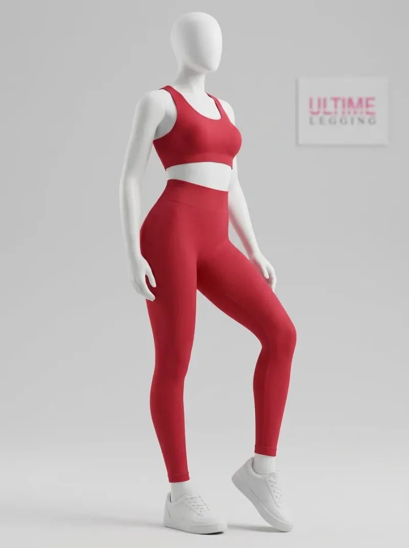 Legging taille haute nylon anti-cellulite gainant sport