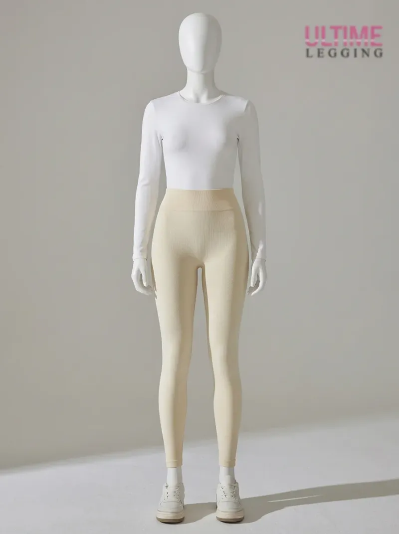 Legging taille haute nylon anti-cellulite gainant sport
