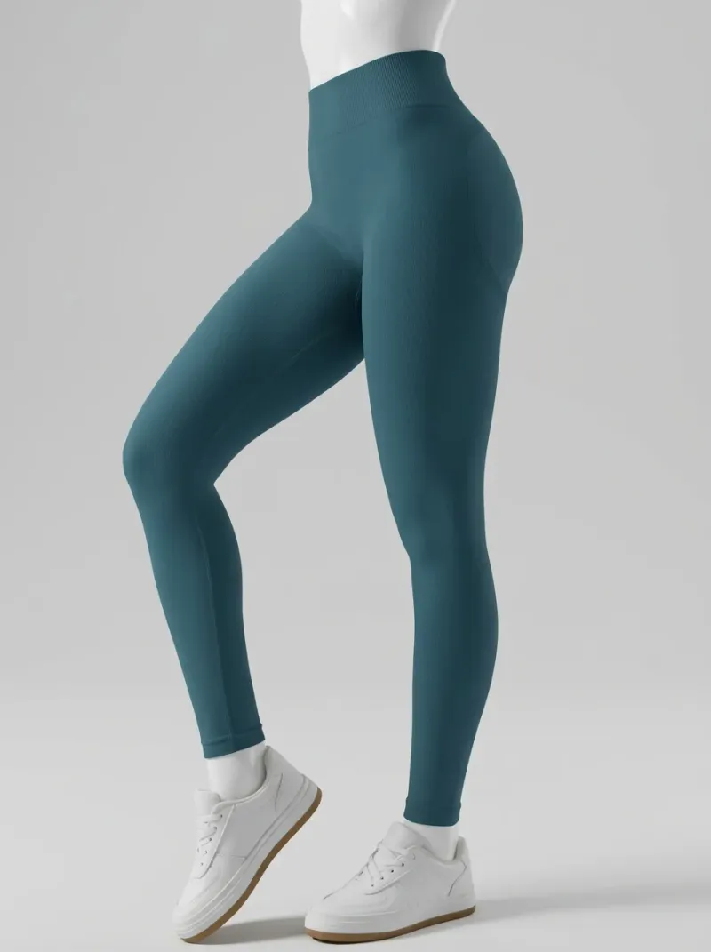 Legging taille haute nylon anti-cellulite gainant sport