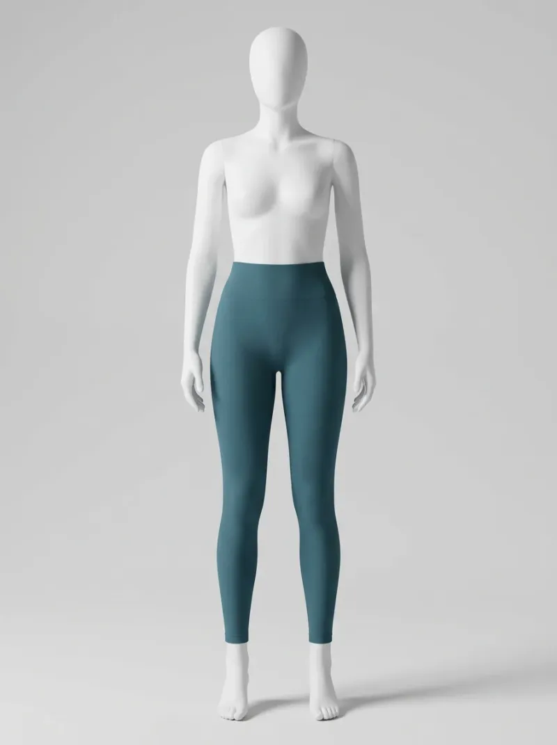 Legging taille haute nylon anti-cellulite gainant sport