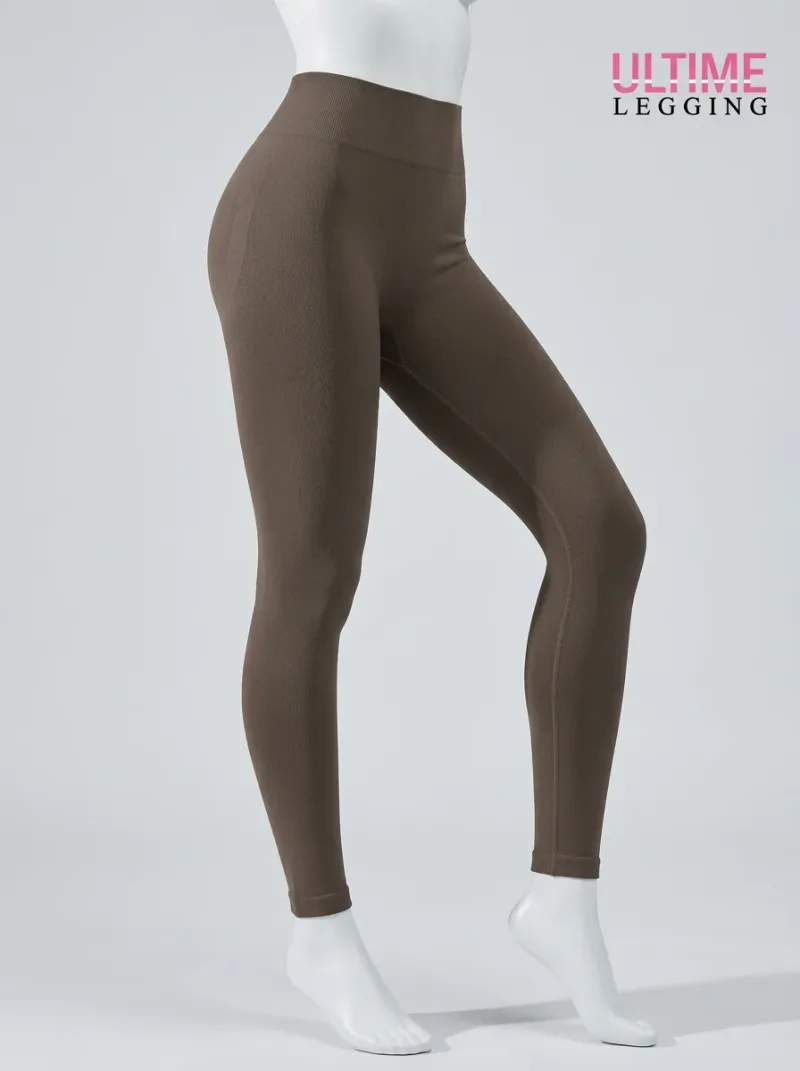 Legging taille haute nylon anti-cellulite gainant sport