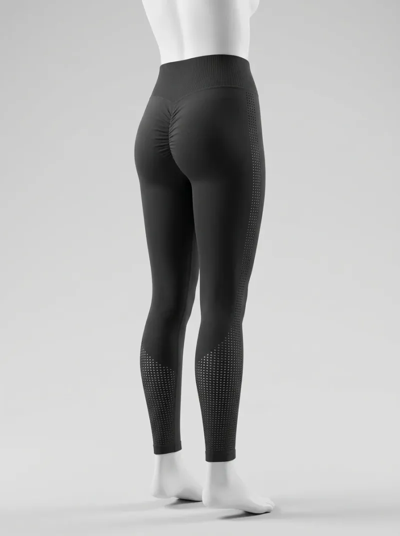 Legging taille haute nylon compression athlétique femme