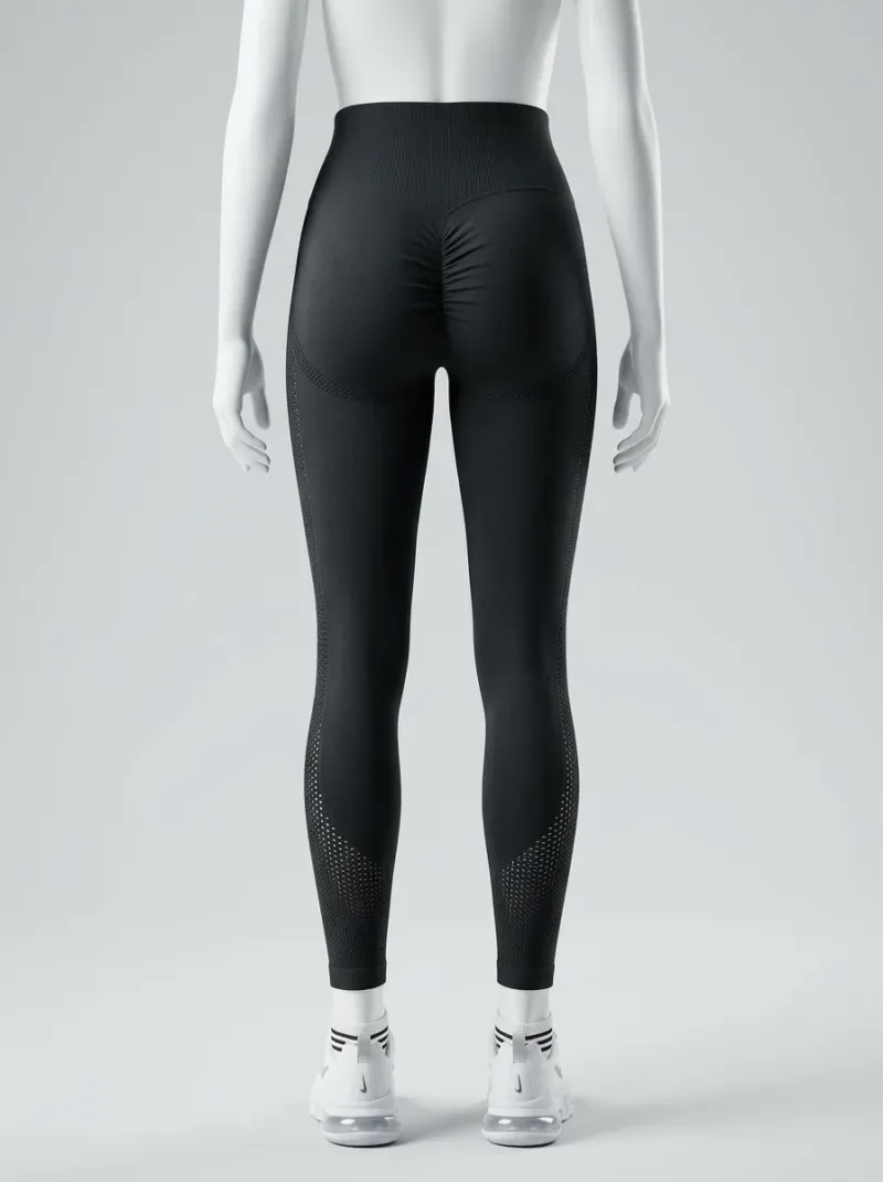 Legging taille haute nylon compression athlétique femme