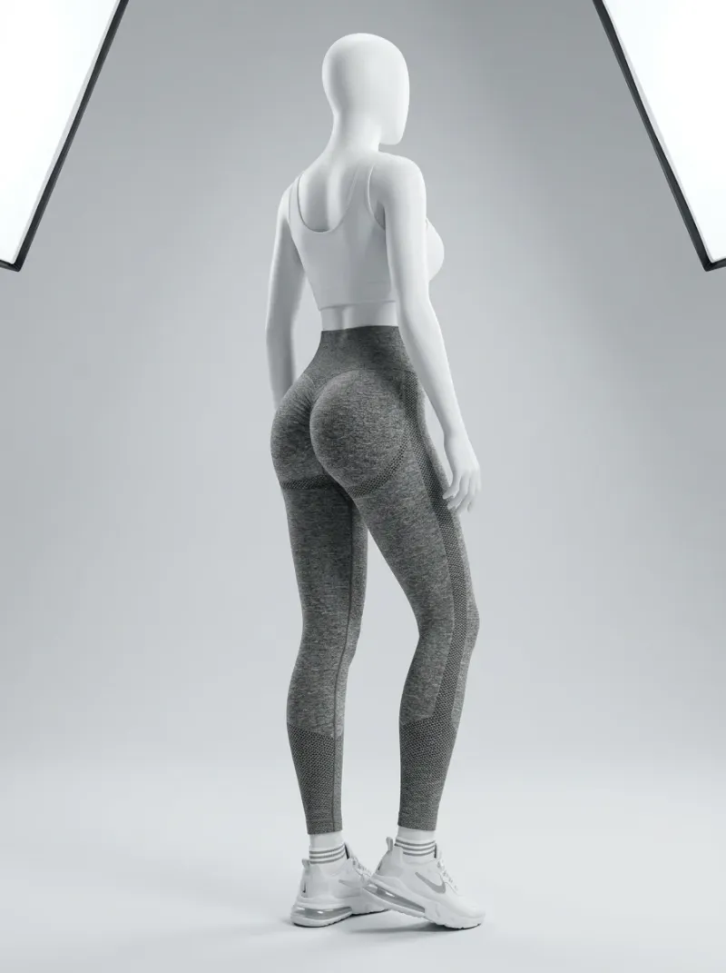 Legging taille haute nylon compression athlétique femme