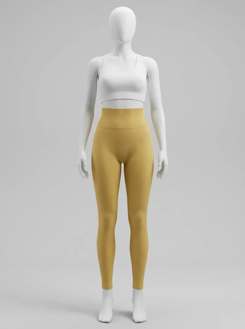 Legging taille haute nylon compression athlétique femme