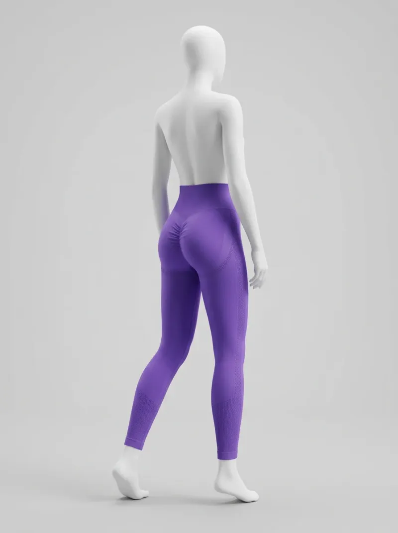Legging taille haute nylon compression athlétique femme