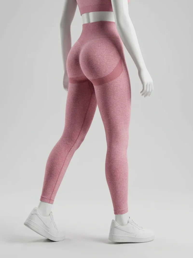 Legging taille haute élastique push up fitness femme