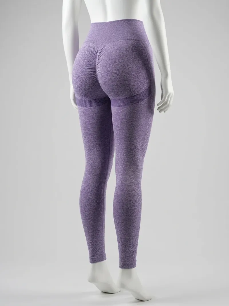 Legging taille haute élastique push up fitness femme