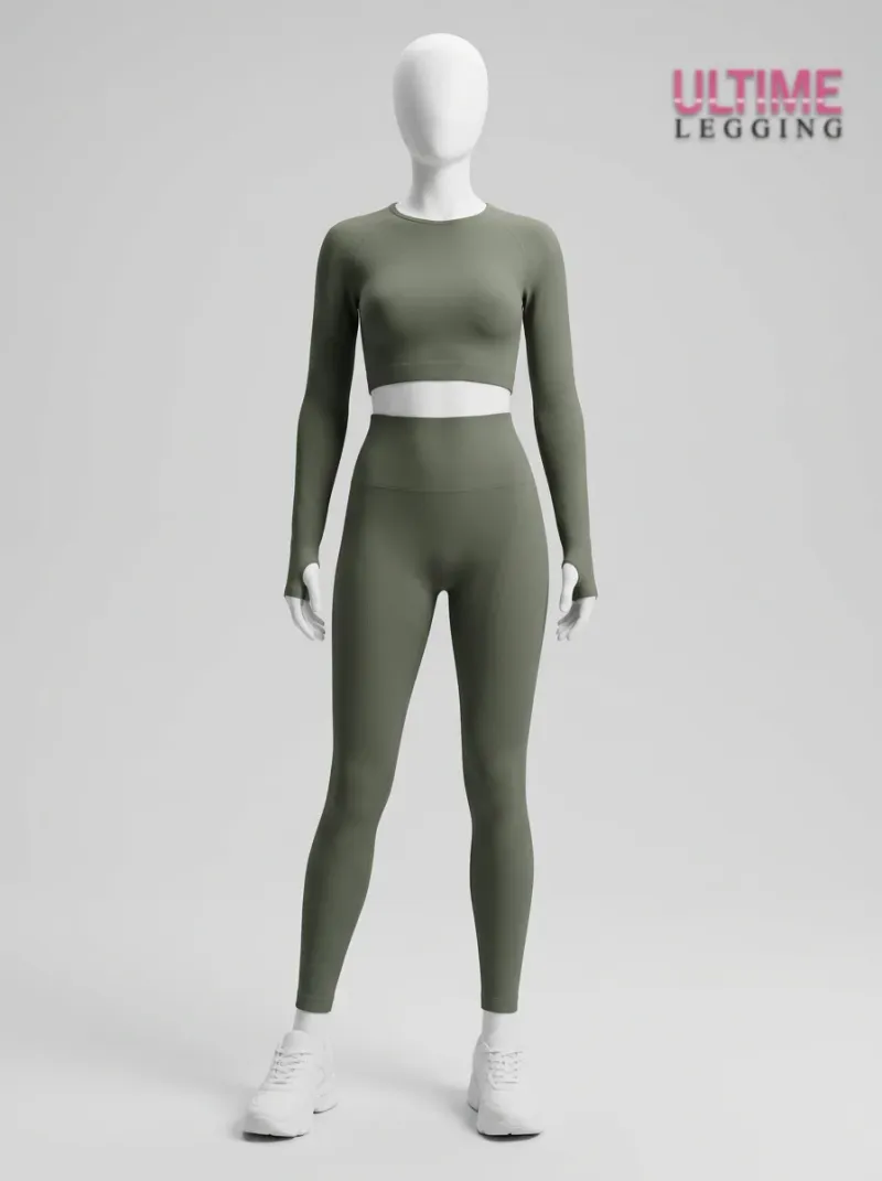 Legging taille haute sport nylon push up sculptant