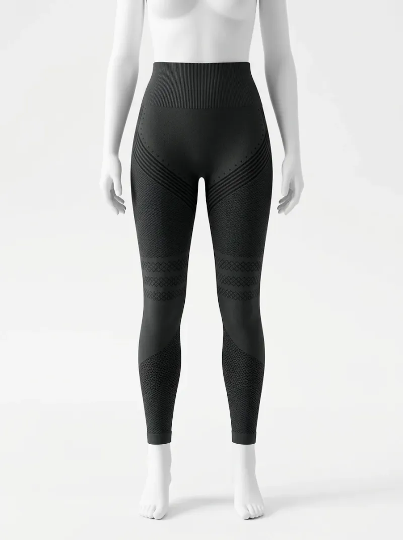 Legging taille haute sculptant motif 3D sport stretch