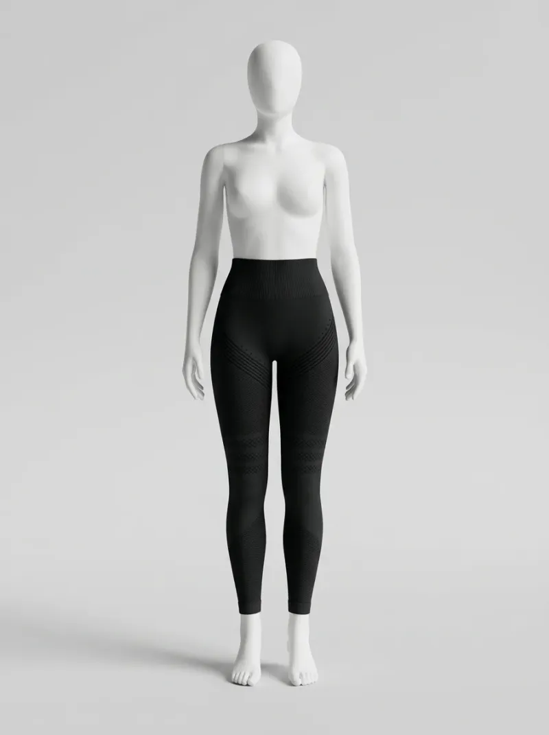 Legging taille haute sculptant motif 3D sport stretch