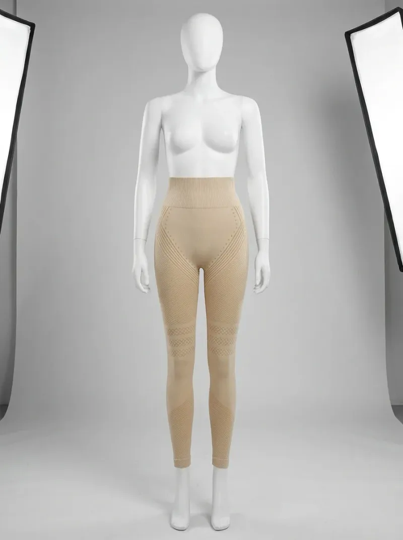 Legging taille haute sculptant motif 3D sport stretch