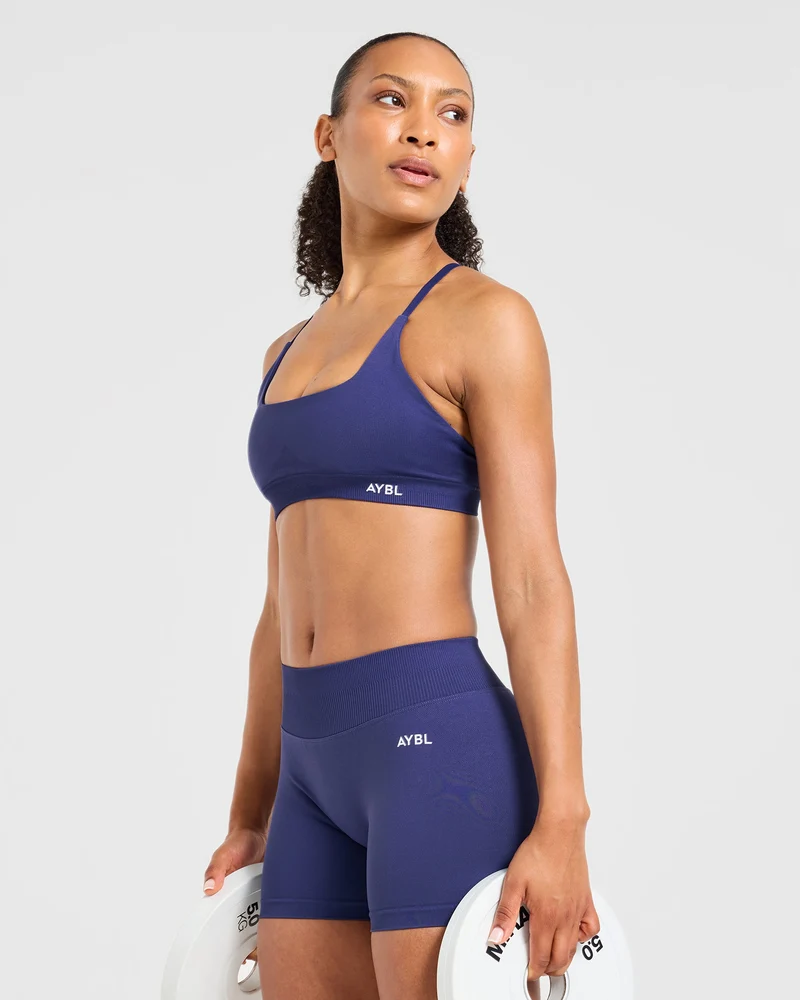 Enhance Seamless Sports Bra - Storm Blue