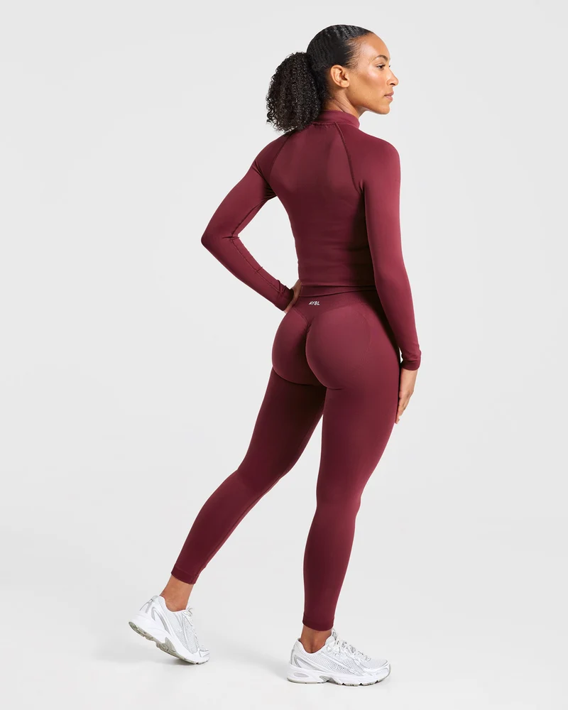 Enhance Seamless Jacket - Mahogany Red