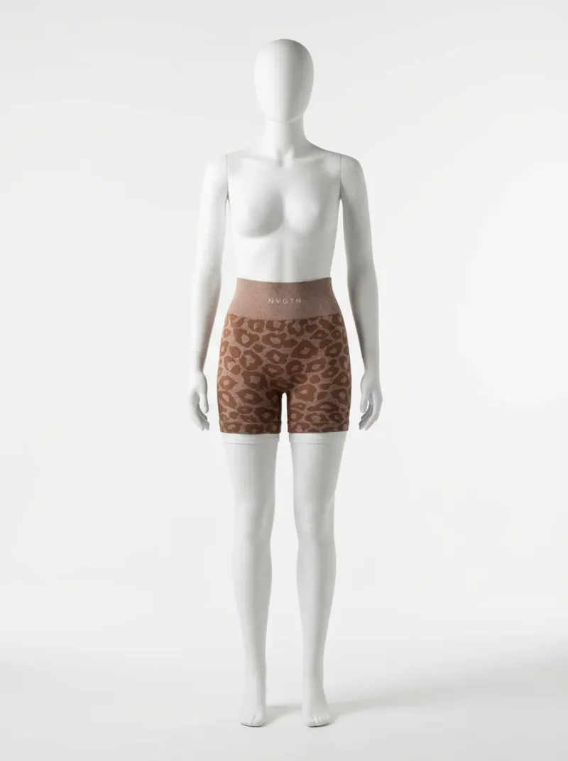 Legging leopard nylon élasthanne fitness taille haute athlétique