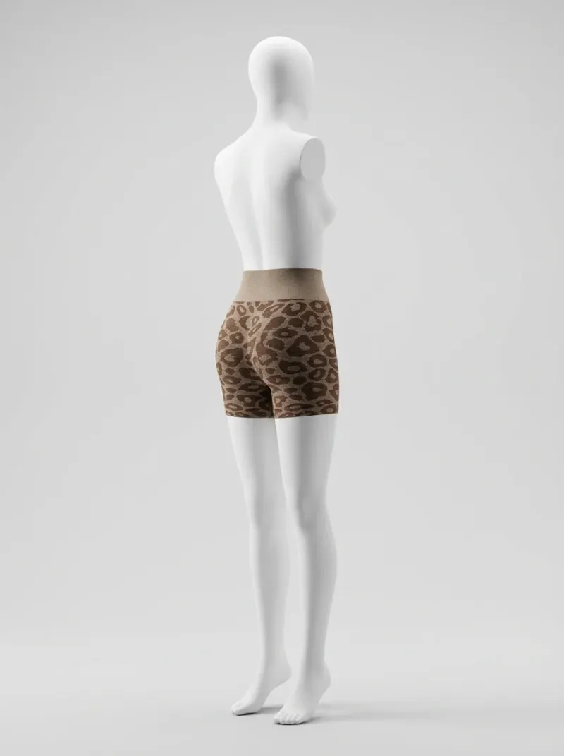 Legging leopard nylon élasthanne fitness taille haute athlétique