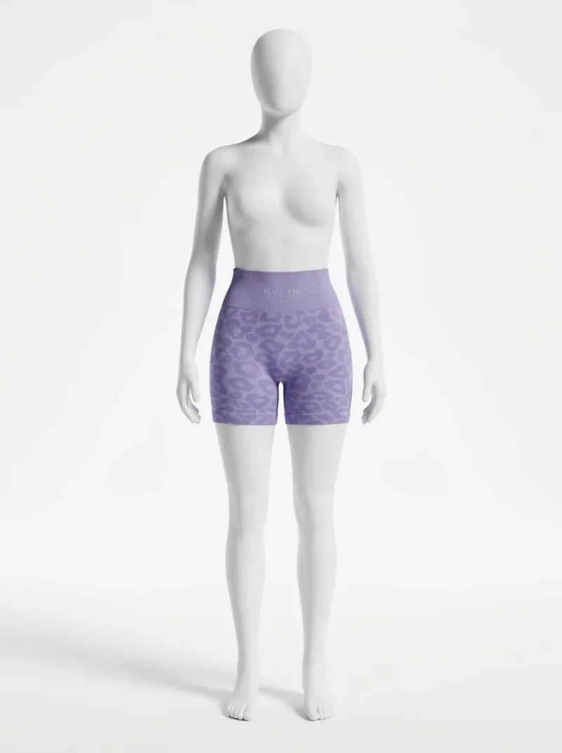 Legging leopard nylon élasthanne cycliste cardio maintien optimal