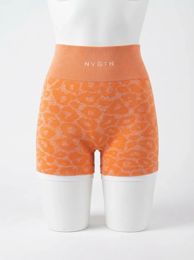 Legging leopard nylon élasthanne short fitness femme