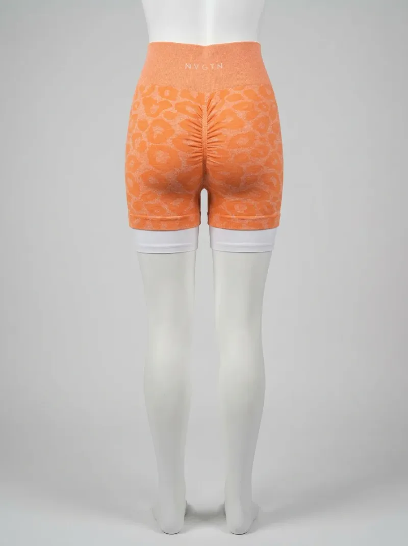 Legging leopard nylon élasthanne short fitness femme