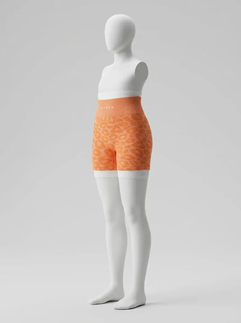 Legging leopard nylon élasthanne short fitness femme