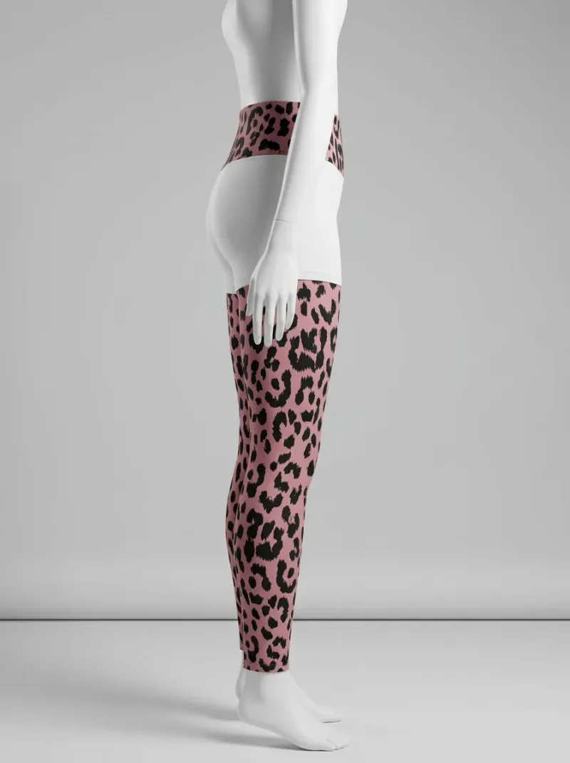 Legging leopard coton élasthanne sport dynamique femme