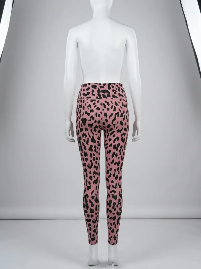 Legging leopard coton élasthanne sport dynamique femme