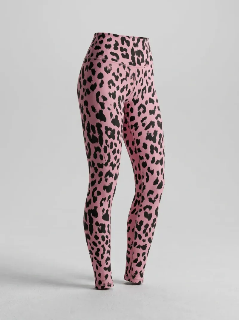 Legging leopard coton élasthanne sport dynamique femme