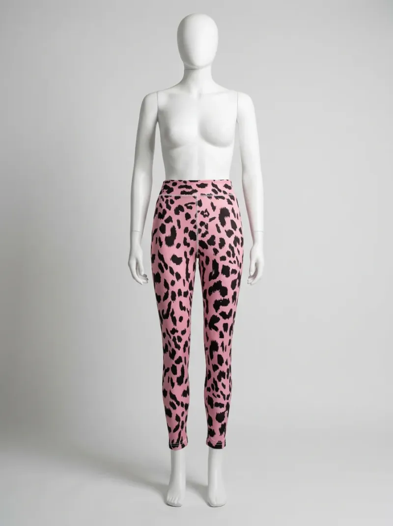 Legging leopard coton élasthanne sport dynamique femme
