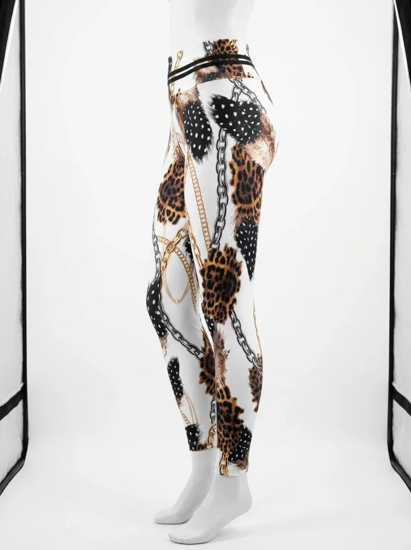 Legging leopard polyester sport squat confortable femme