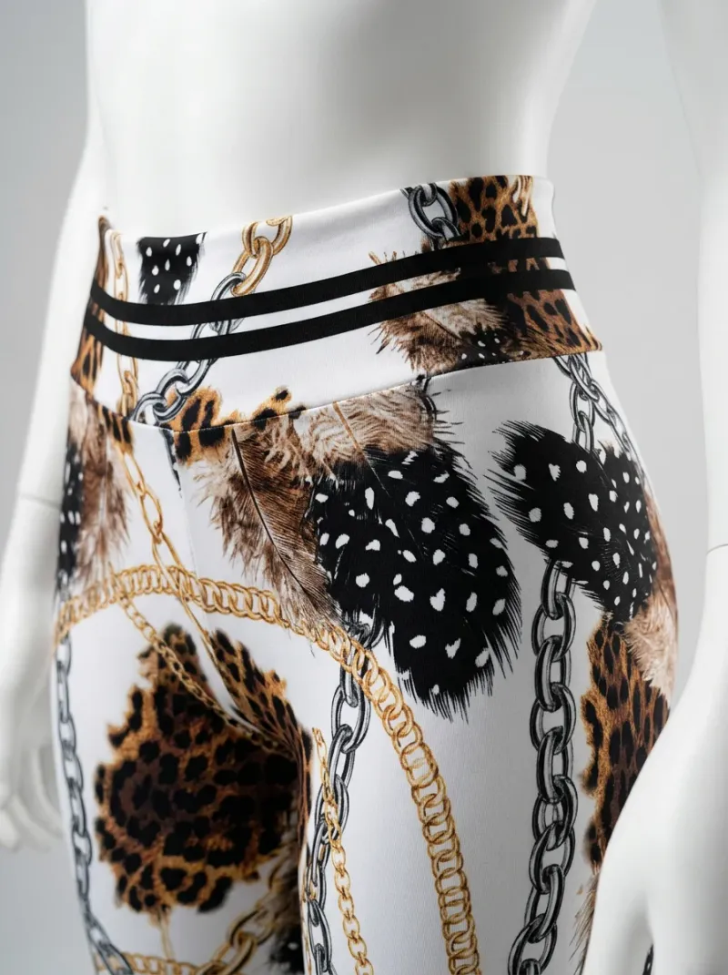 Legging leopard polyester sport squat confortable femme