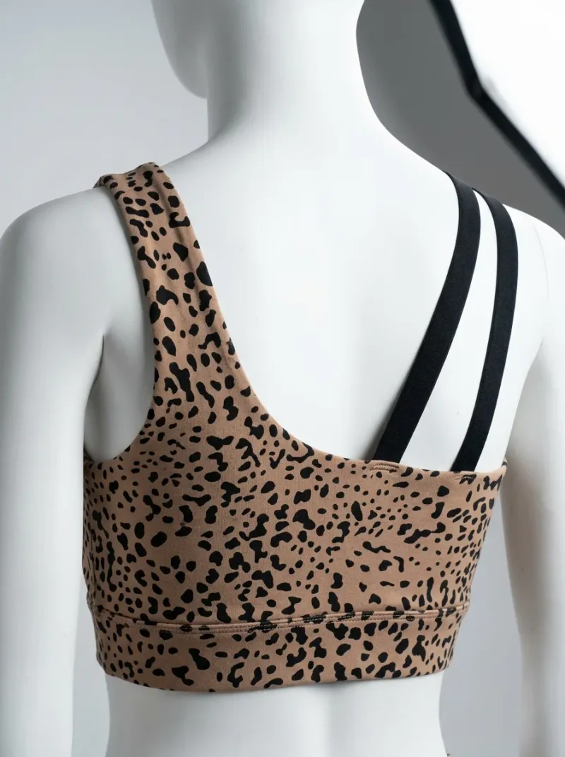 Legging leopard coton elasthanne ensemble sport femme