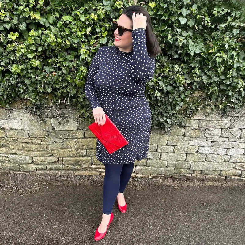 Footless Tights - Navy