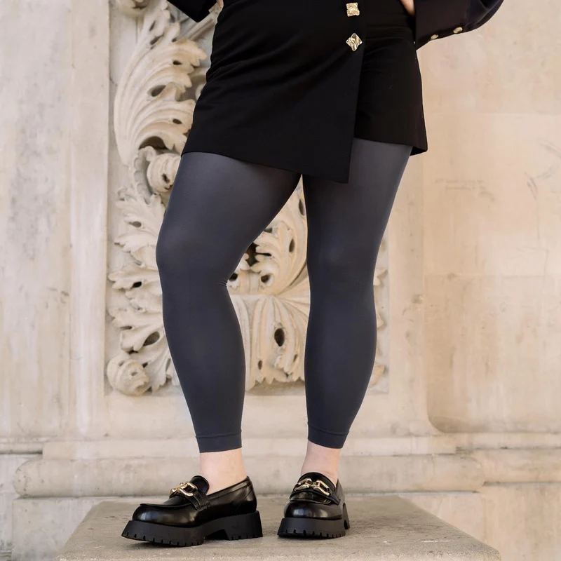 Footless Tights - Slate