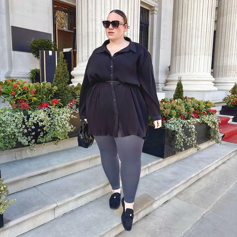 Footless Tights - Slate