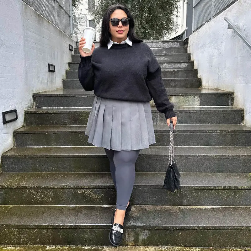 Footless Tights - Slate