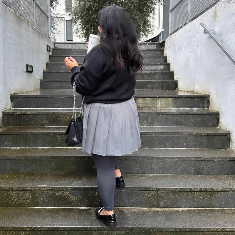 Footless Tights - Slate