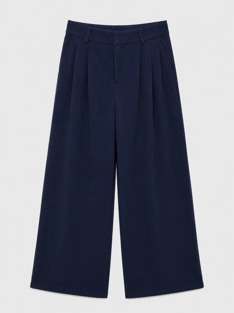 Bogilvy - LIV 2.0. - Damenstoffhose mit weichem Griff, Mid-Waist, Navy