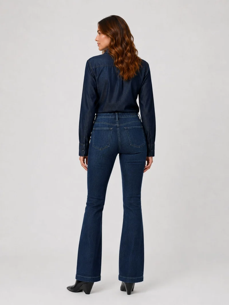 MAC JEANS - DREAM BOOT, Mid Waist, Light Bootcut, Dark Blue