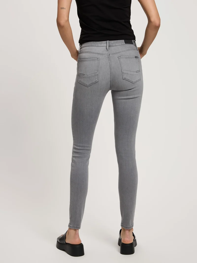 CROSS JEANS - ALAN, Skinny Fit, Mid-Waist, Anthracite