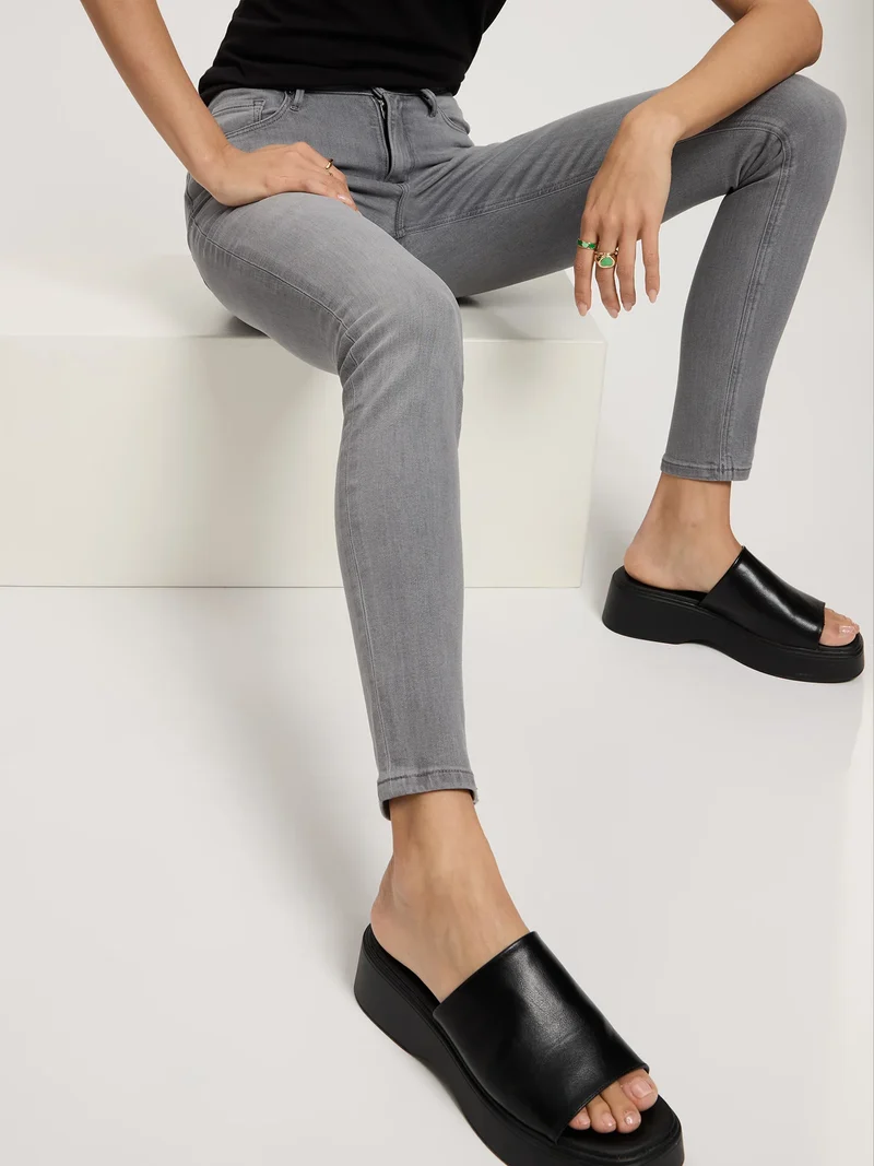 CROSS JEANS - ALAN, Skinny Fit, Mid-Waist, Anthracite