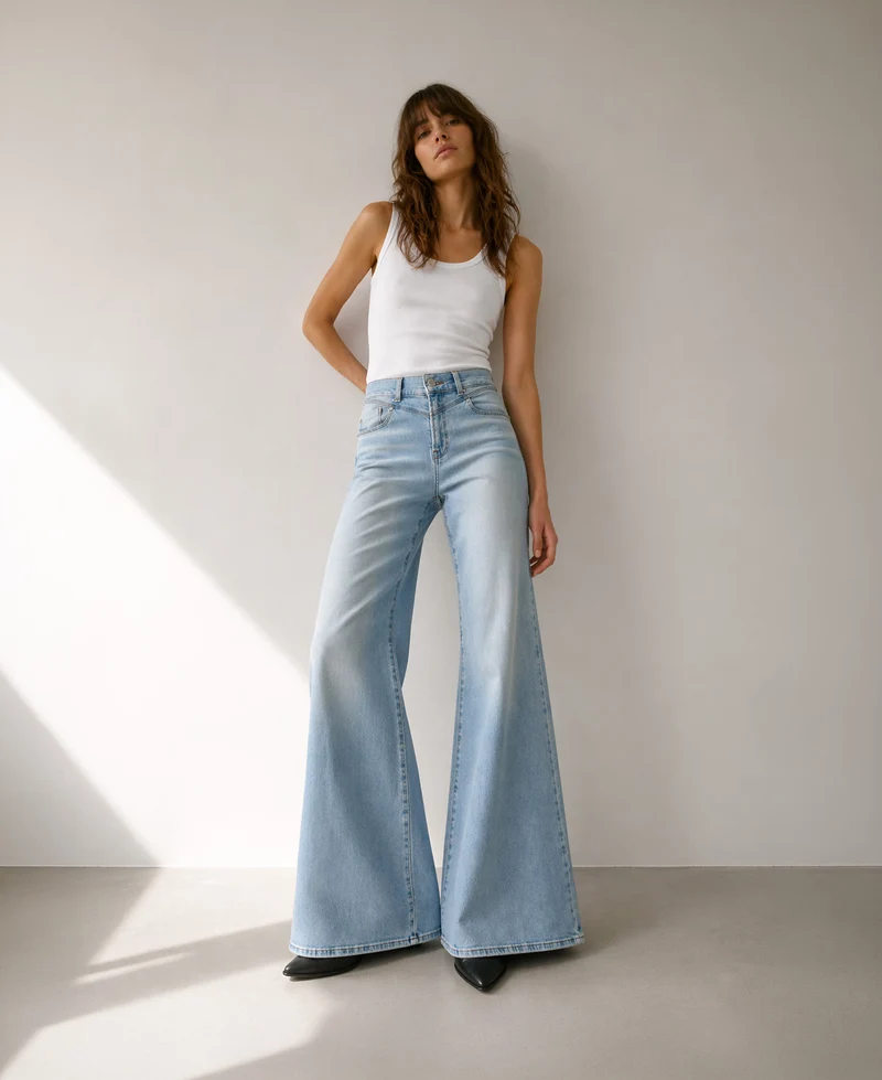 LTB - WEYNA, Wide Leg, High Waist, Vinette Wash